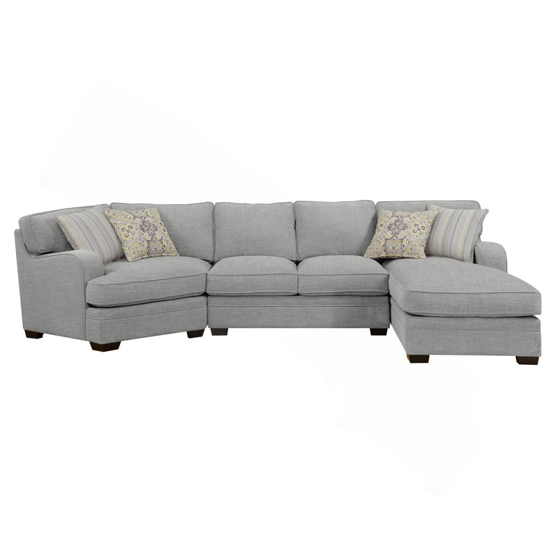 Gray Right Side Facing Chaise Sectional