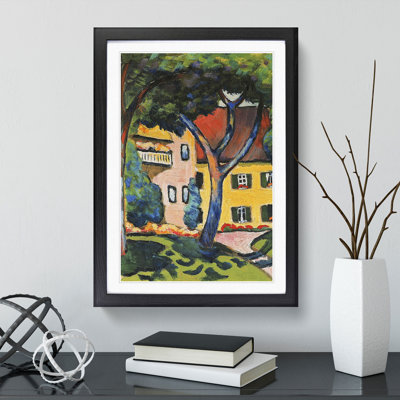 House in Tagersee by August Macke - Picture Frame Painting