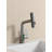 Pull-Out Lift LED Temperature Digital Display Bathroom Basin Faucet, Single Handle 360° Rotatable Waterfall 3-In-1 Basin Tap With Adjustable Height-110712556