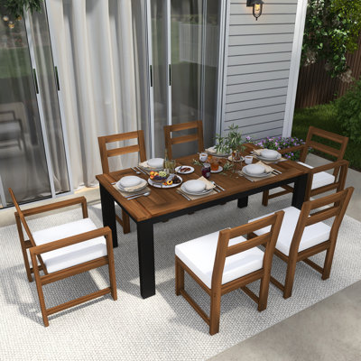 Ensemble repas d'extérieur 7 pièces
