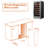 15 In. 33-bottles Single Zone Built-in Wine Refrigerator Fast Cooling Compressor Fridge With Frost-free Touch Panel  -124568572