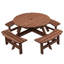 Table de pique-nique en bois pour 8 personnes
