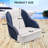 Piping Pontoon Boat Captain Chair with Ergonomic Backrest & Thick Compression Foam-1731876975