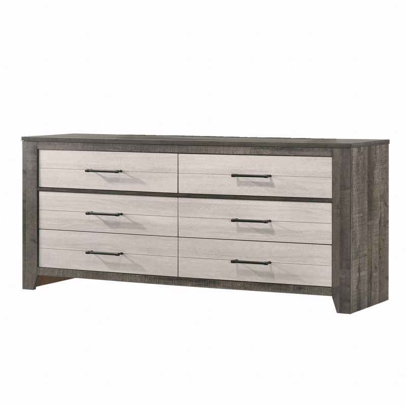 Commode 1 pièce commode à deux tons avec tiroirs de rangement pratiques