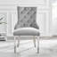 Eubanks Velvet Knockerback Dining Chairs with Metal Rivets and Chrome Legs-371337023-380222589