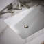 Ladena® Vitreous China Rectangular Undermount Bathroom Sink with Overflow-1706277
