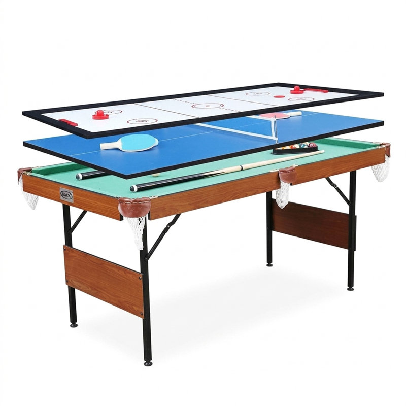 RACK Crucis in Folding Billiard/Pool Table, Green