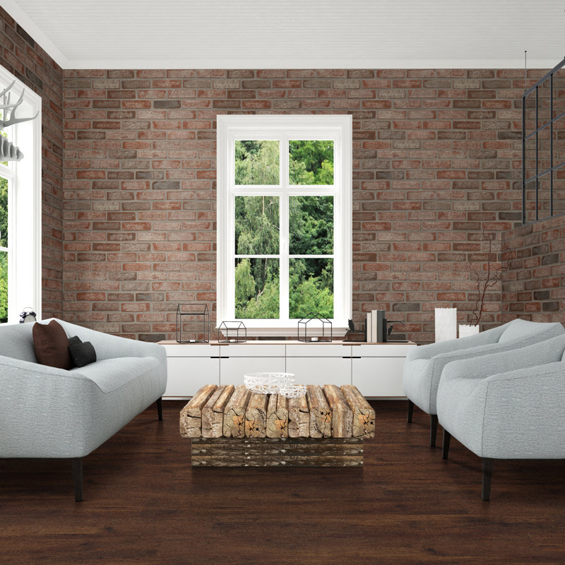 Parkland Vintage Mahogany 7 in. x 48 in. 5mm 20mil Waterproof Rigid Core Luxury Vinyl Plank Flooring, Vintage Mahogany
