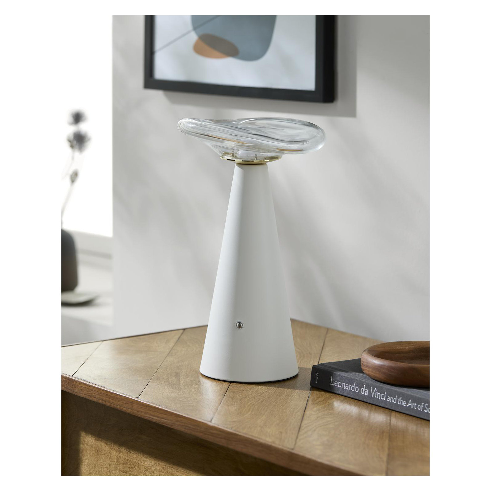 Chaunta Table Lamp, White
