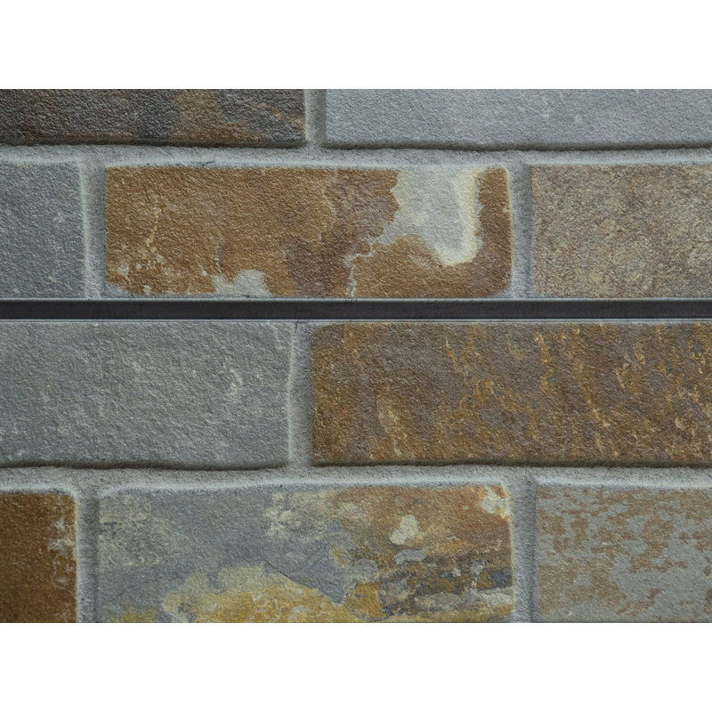 Mur de briques texturé brique (panneaux H 24 po x L 48 po), Ardoise mélangée