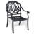 Cast Aluminum Patio Furniture With Black Frame And Seat Cushions-1681331473