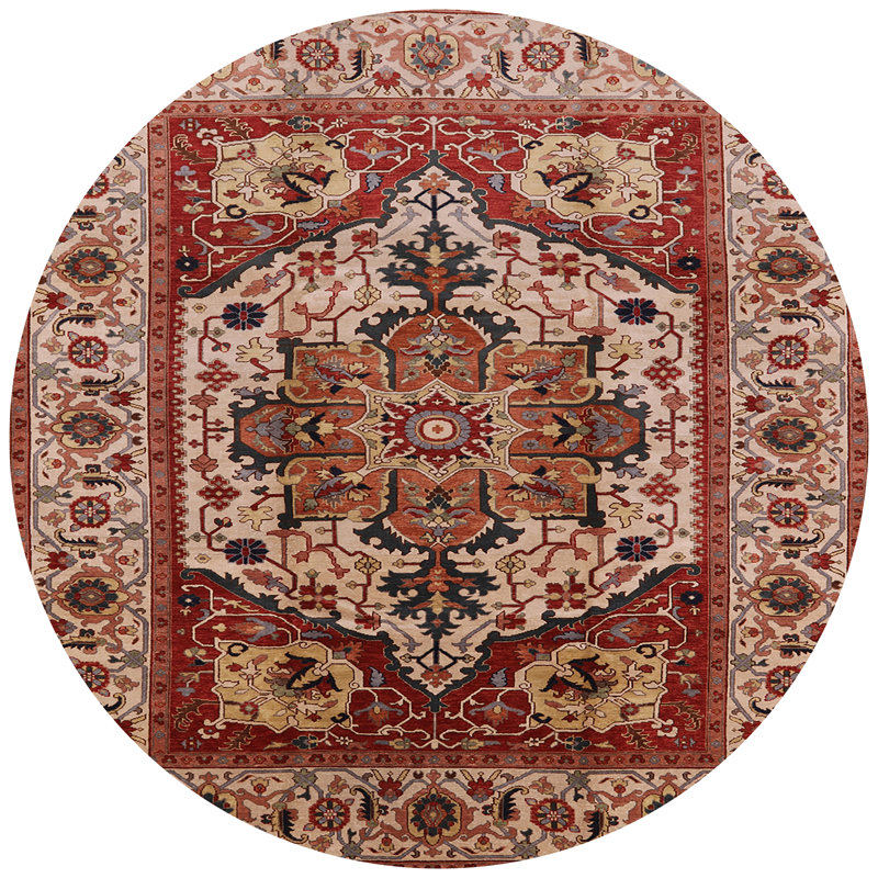 Oriental Indoor Rug, Round 6'