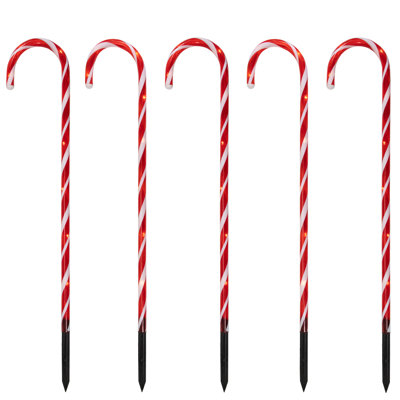 Ensemble de 5 piquets de Noël 28 po
