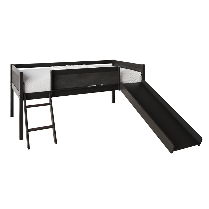 Airielle Kids Twin Loft Bed, Black