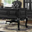 French Retro Style Black Five-drawer Writing Desk-2003806057