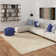 Laverle Contemporary Abstract Striped Hand-Made Hand-Woven Jute/Wool/Cotton Area Rug