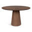 Modern Brazilian Mona Wooden Top Round Dining Table-1093329510