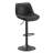 Modern Upholstered Swivel 26-34’’ H Barstool, Faux Leather Bar Stool with Metal Frame, Adjustable Height Counter Stool with Footrest