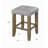 Grey And Oak Counter Height Stools (Set Of 2)