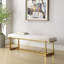 Uttermost Midas Antique Gold Bench