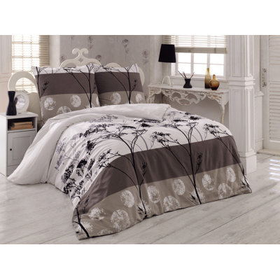 Cotton Blend Floral Duvet Cover
