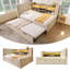 Linen Upholstered Daybed 3FT Single Sofa Bed with Storage,,Pull out Trundle (No Mattress)-826445706