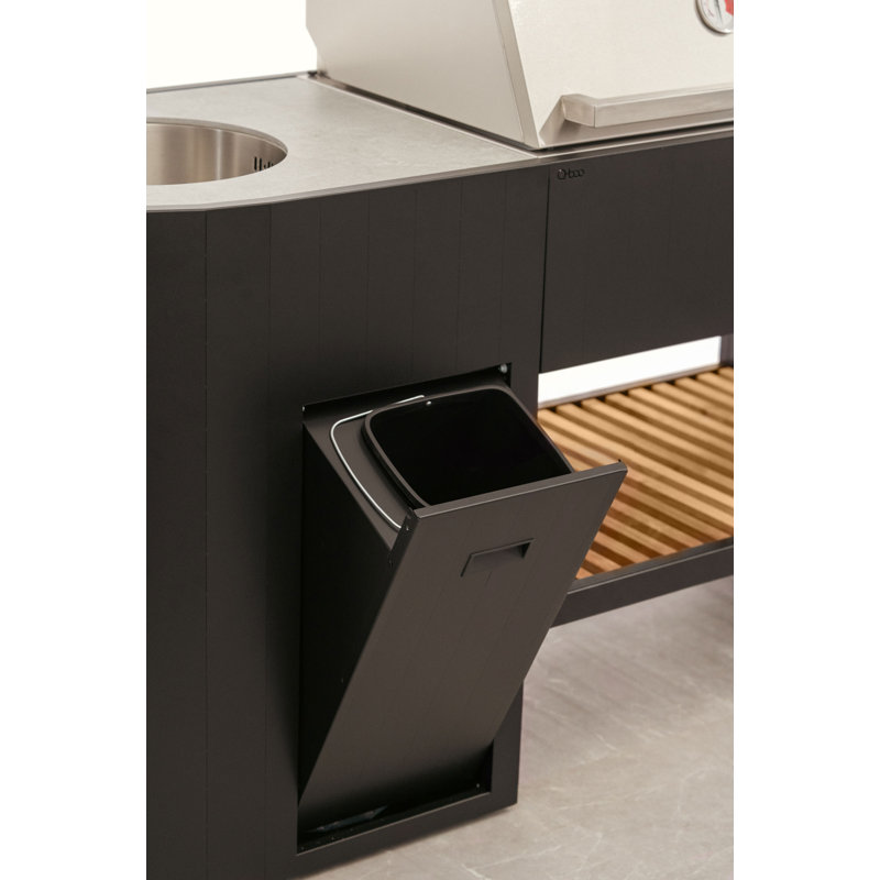 OVO GL - Outdoor Kichten Island- Cabinet with Grill & Sink 