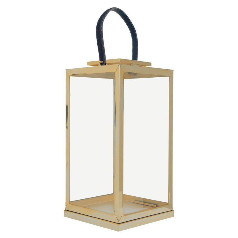 Francesca Glass Tabletop / Centrepiece Lantern, 62cm H x 30cm W x 30cm D