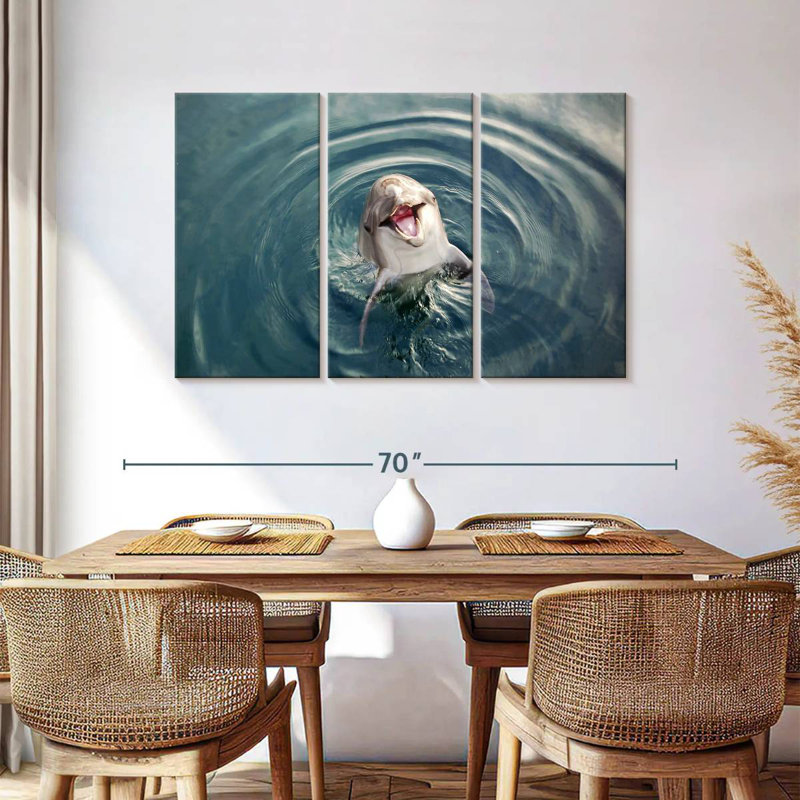 Brampt Excited Dolphin, 36" H x 57" W
