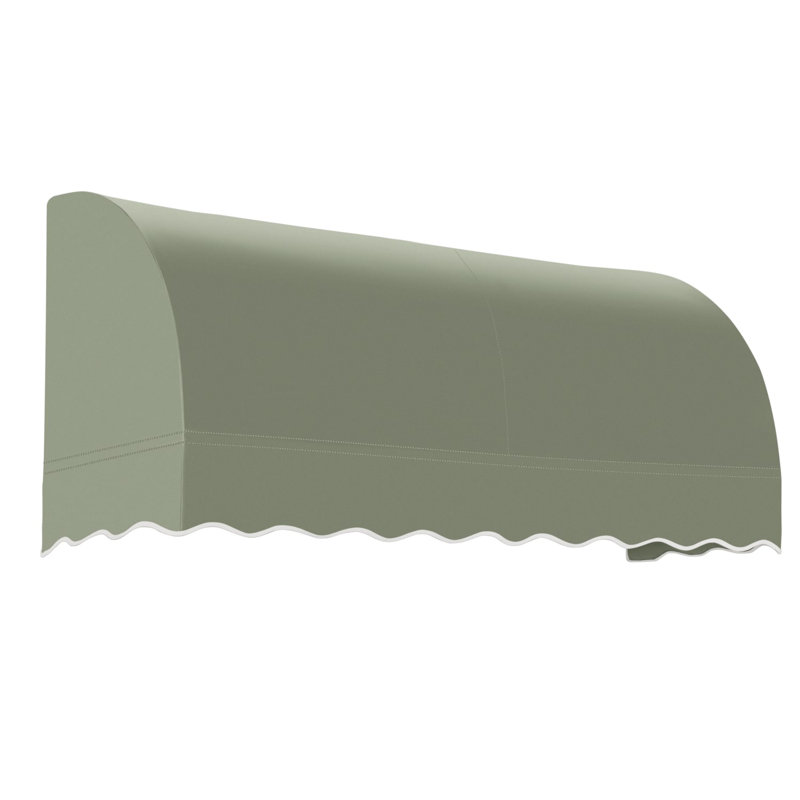 Awntech Savannah Acrylic Fabric Fixed Awning, Sage, 44" H x 76.5" W x 36" D