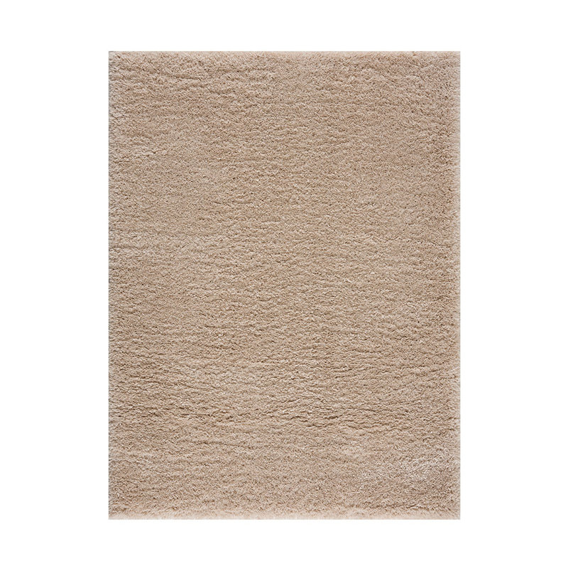 Soft Shag Polyester Area Rug, Rectangle 6'6" x 9'