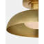 Cyrus 8" Flush Mount with White Glass