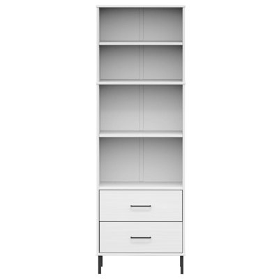 Aayla 180 cm H x 60 cm W Solid Wood Standard Bookcase