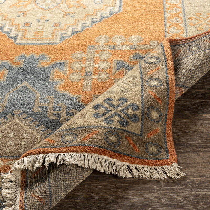 Leung Wool Oriental Area Rug, Rectangle 2' x 3'
