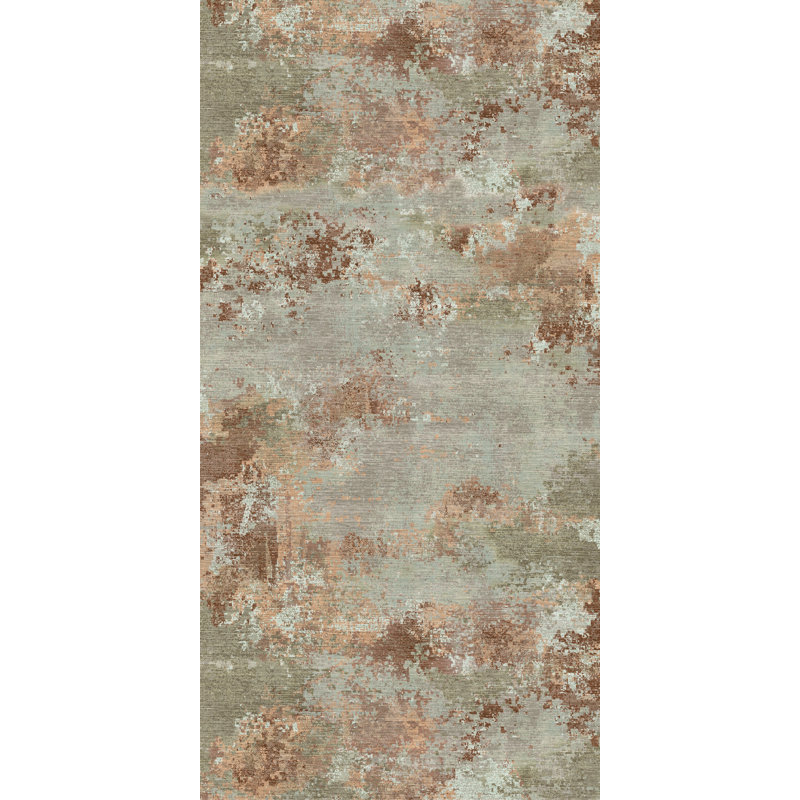Himalaya Orange Cushioned Kitchen Mat, Rectangle  2' x 6'