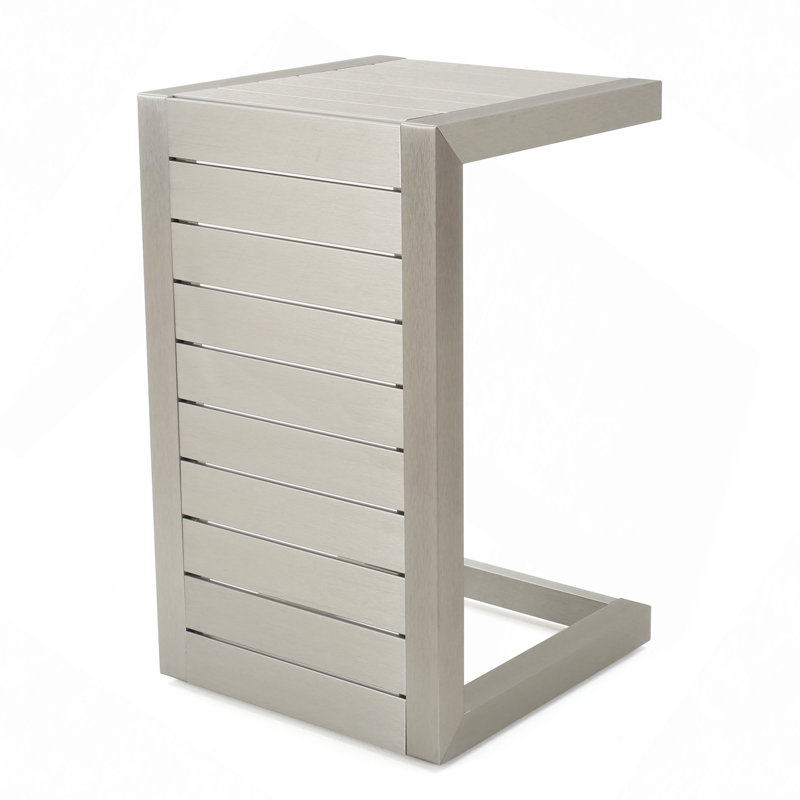 Table en forme de C, Argent argent