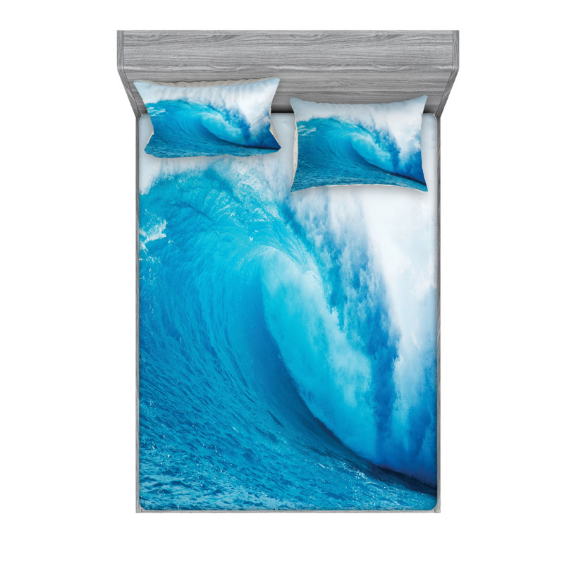 Microfiber Sheet Set, Queen Sheet Set with Fitted Sheet