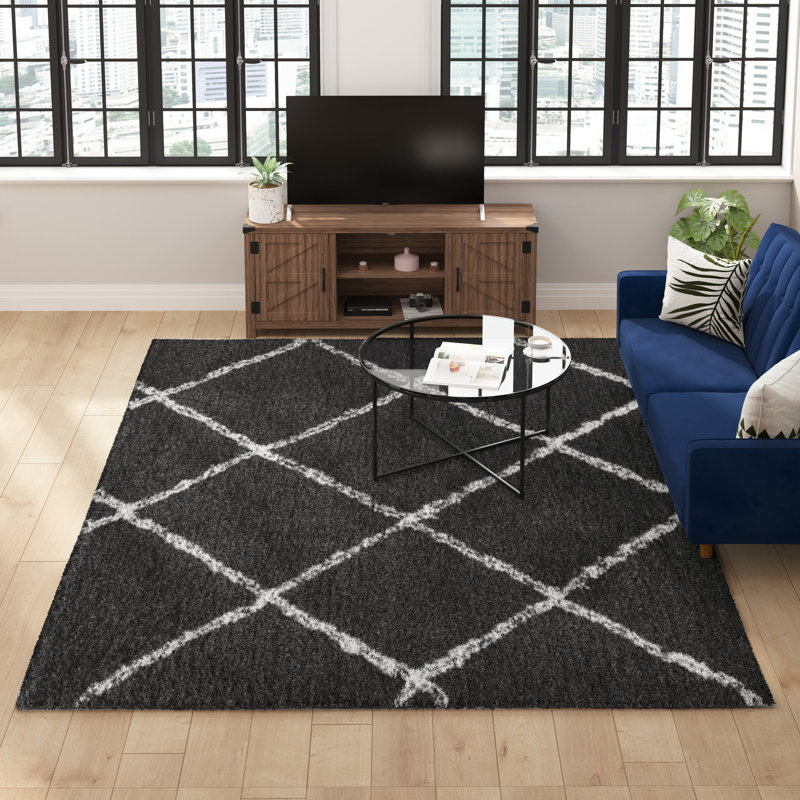 Geometric Indoor Rug, Rectangle 8' x 10'