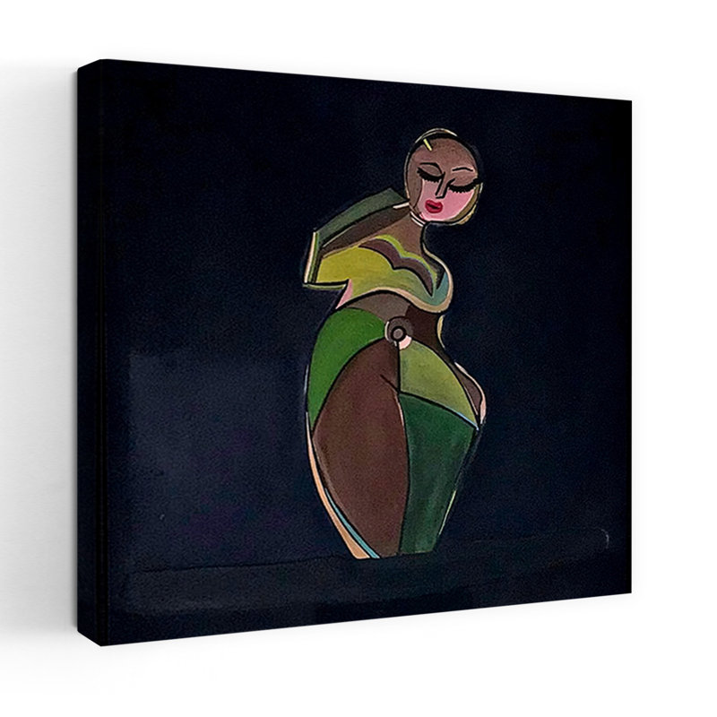Art contemporain, art contemporain abstrait, H 18 po x l 18 po