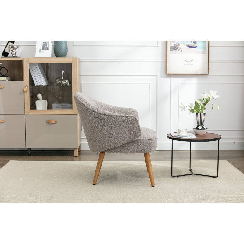 Parkin Upholstered Accent Chair, Grey