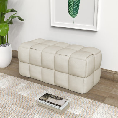 Areeg Upholstered Bench by Wrought Studio