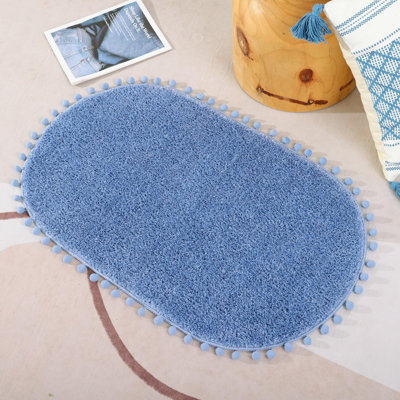 Tapis ovale avec tapis de bain Yyddeo