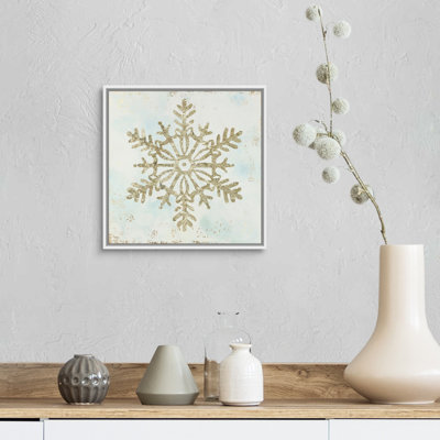 Flocon de neige étincelant III-reproduction d’art sur toile