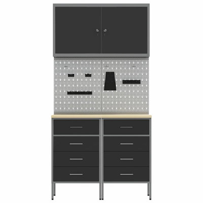 100cm W Steel Top Workbench