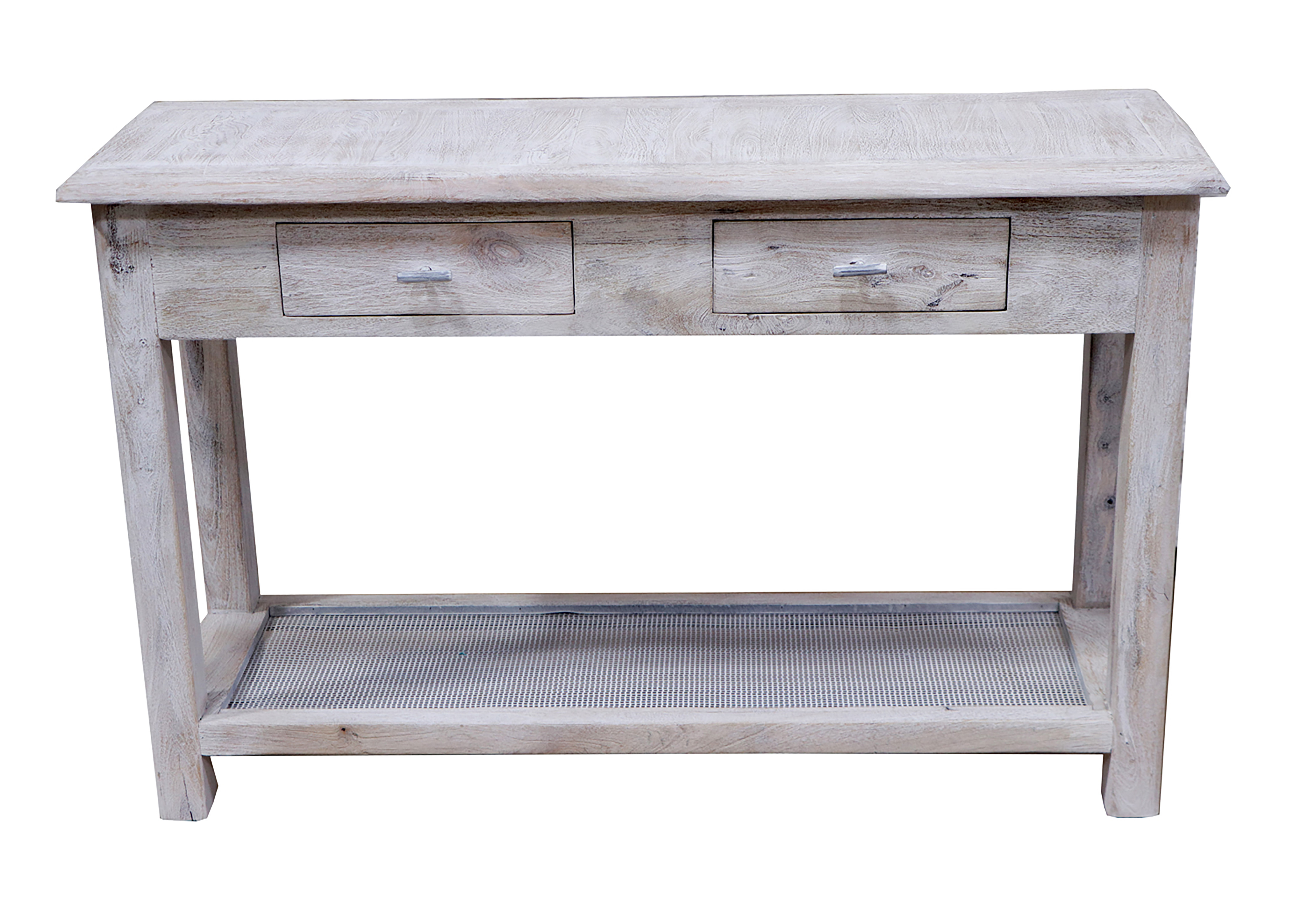 Laurel Foundry Modern Farmhouse® White Washed Solid Wood Console Table ...