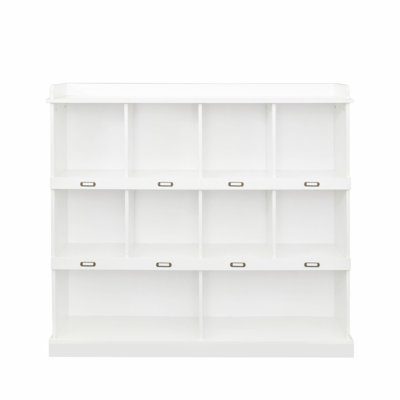 10-Shelf Bookcase, 3-Tier Wooden Organizer for Books, Photos, and Collectibles, Perfect for Home or Office Use