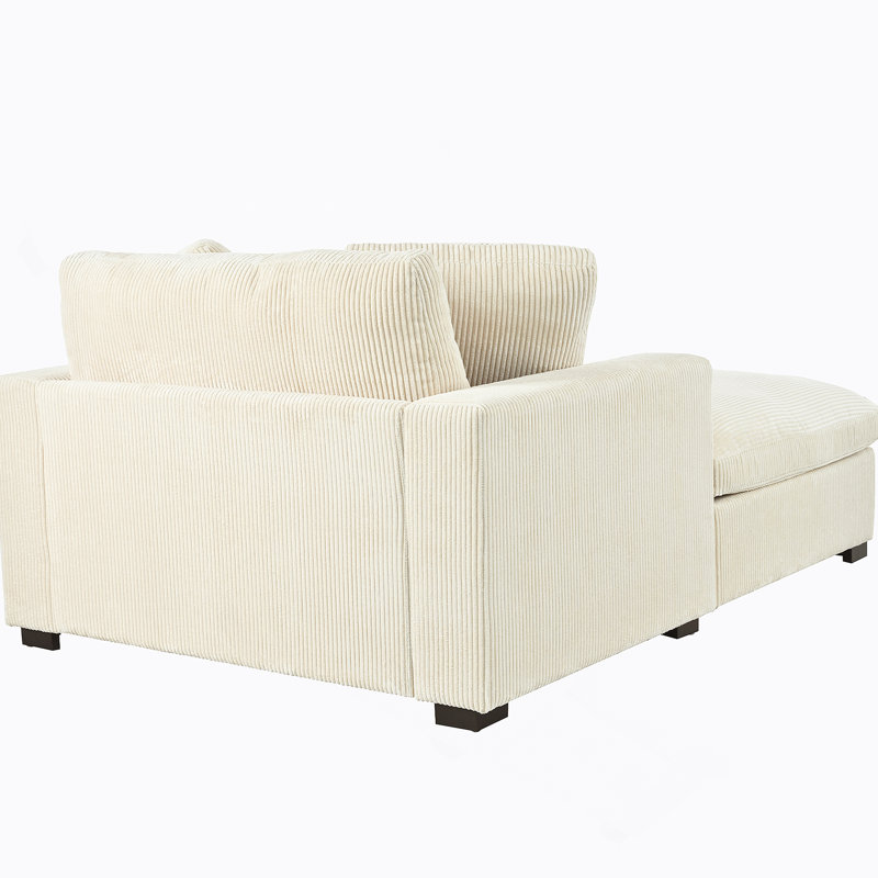 Très grande chaise longue Mirod, Beige