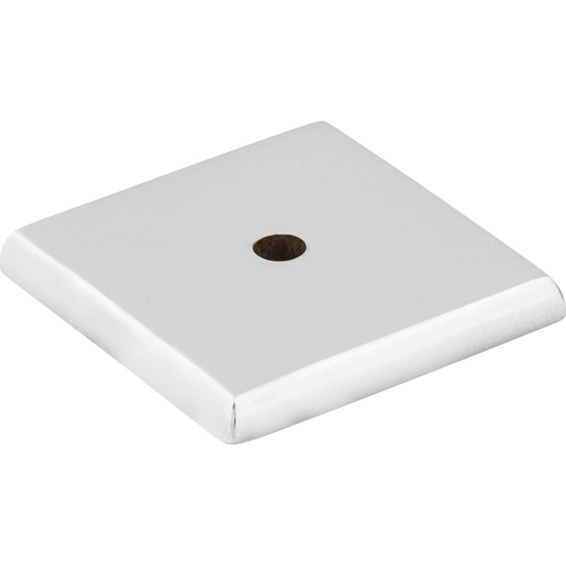 Aspen II Square  Backplate, Polished Chrome, 1.25" H x 1.25" W x 0.19" D