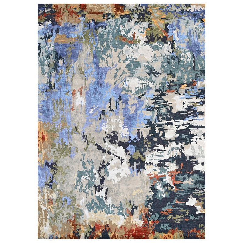 Abstract Indoor Rug, Rectangle 6' x 9'
