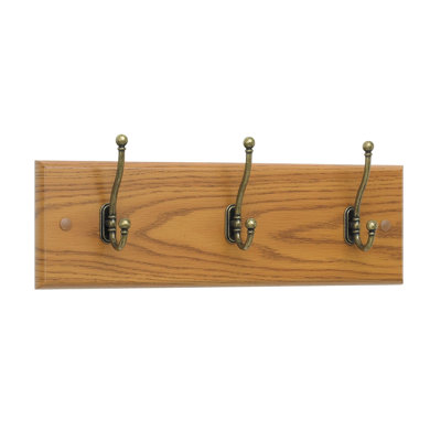 Traditional 3 Hook Coat Rack